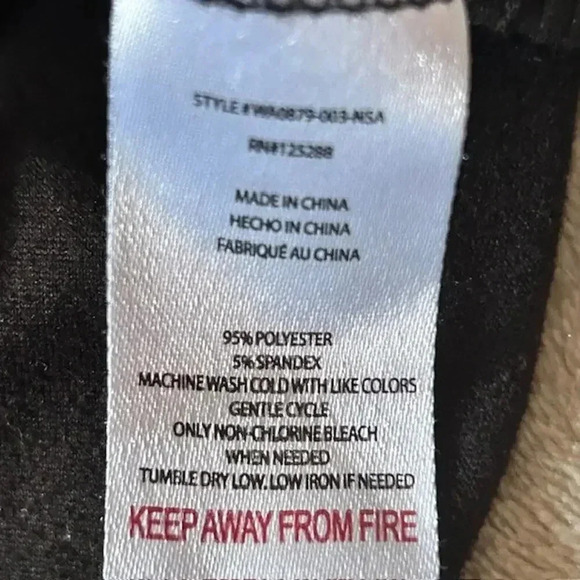 Rae Dunn "Coffee Please" Black Long Sleeve  Embroidered Pajama Set, size Small - Picture 7 of 7